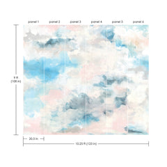 Nimbus P&S Wall Murals - dimensions