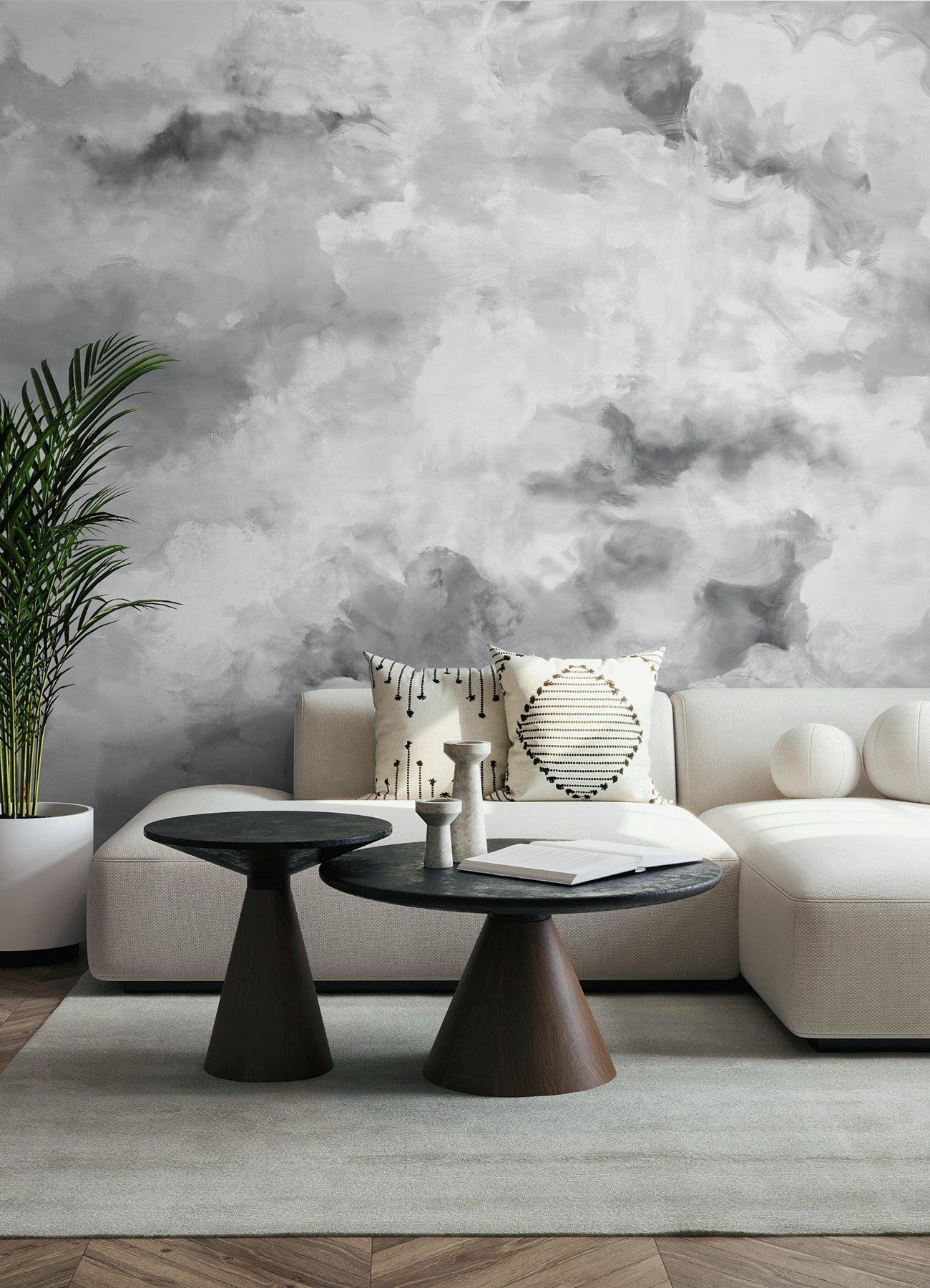 Nimbus P&S Wall Murals in a room setting