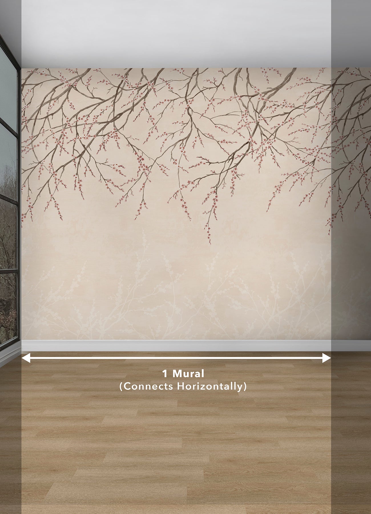 Scott Living Hanami Peel & Stick Wall Murals