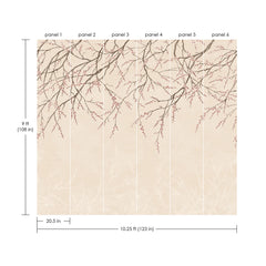 Scott Living Hanami Peel & Stick Wall Murals
