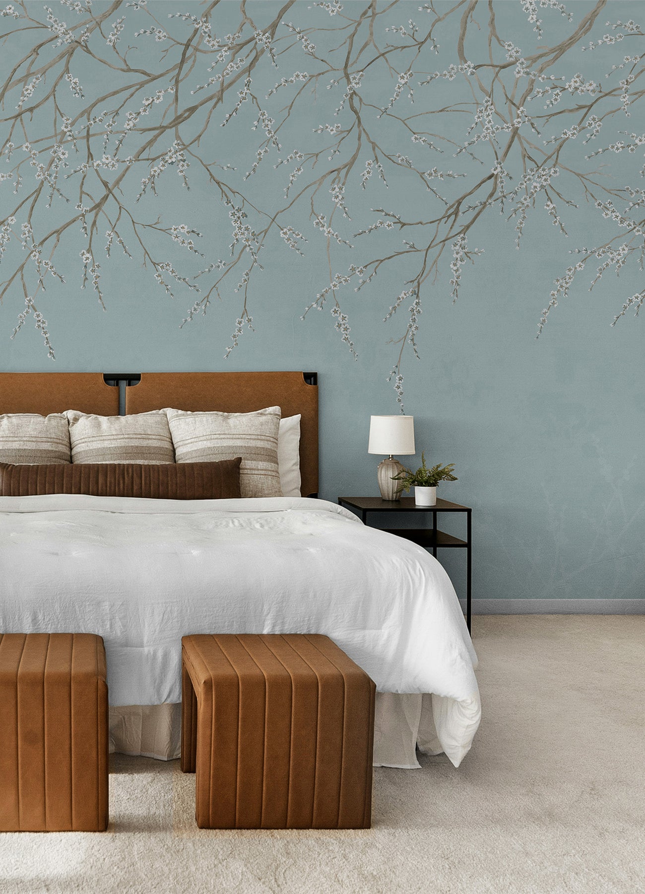 Hanami P&S Wall Murals in a room setting