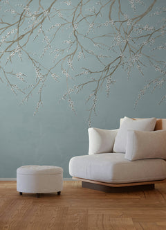 Hanami P&S Wall Murals in a room setting