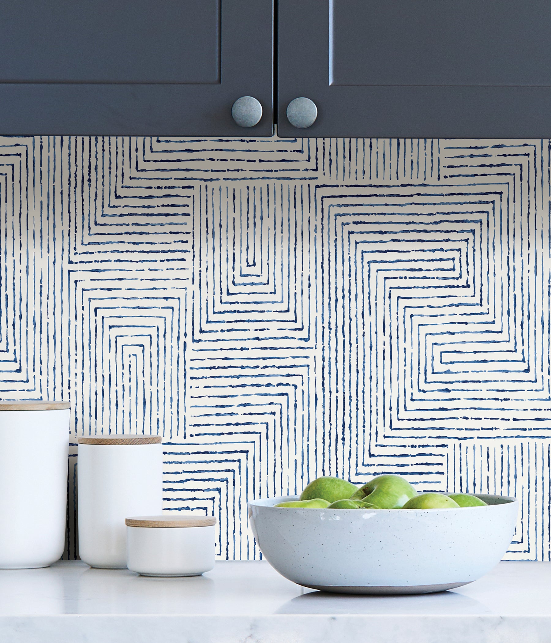 Ink P&S Wallpaper in a room setting