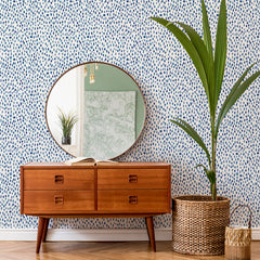 Bindu Peel and stick wallpaper in a room setting
