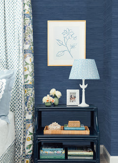 Classic Faux P&S Wallpaper in a room setting