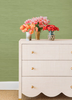 Classic Faux P&S Wallpaper in a room setting