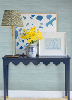 Classic Faux P&S Wallpaper in a room setting
