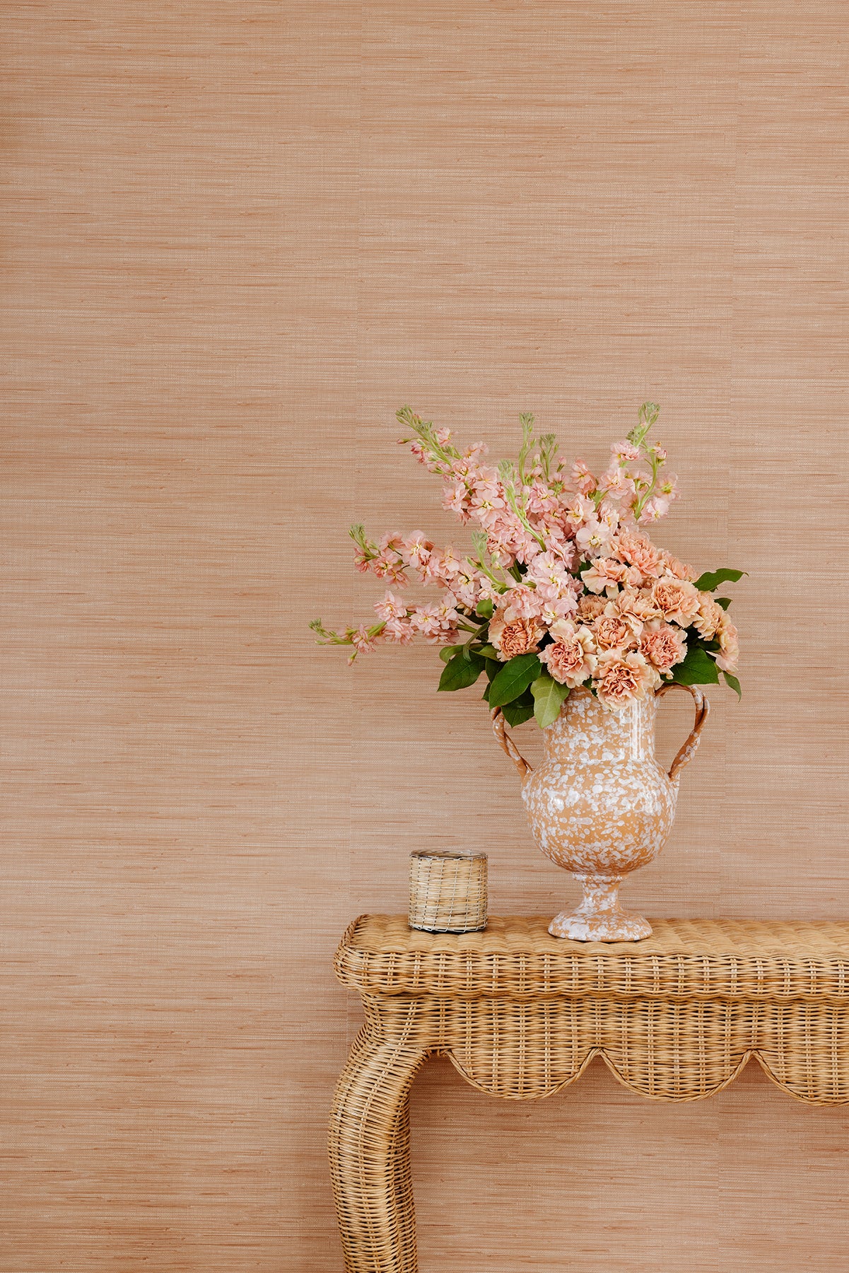 Classic Faux P&S Wallpaper in a room setting