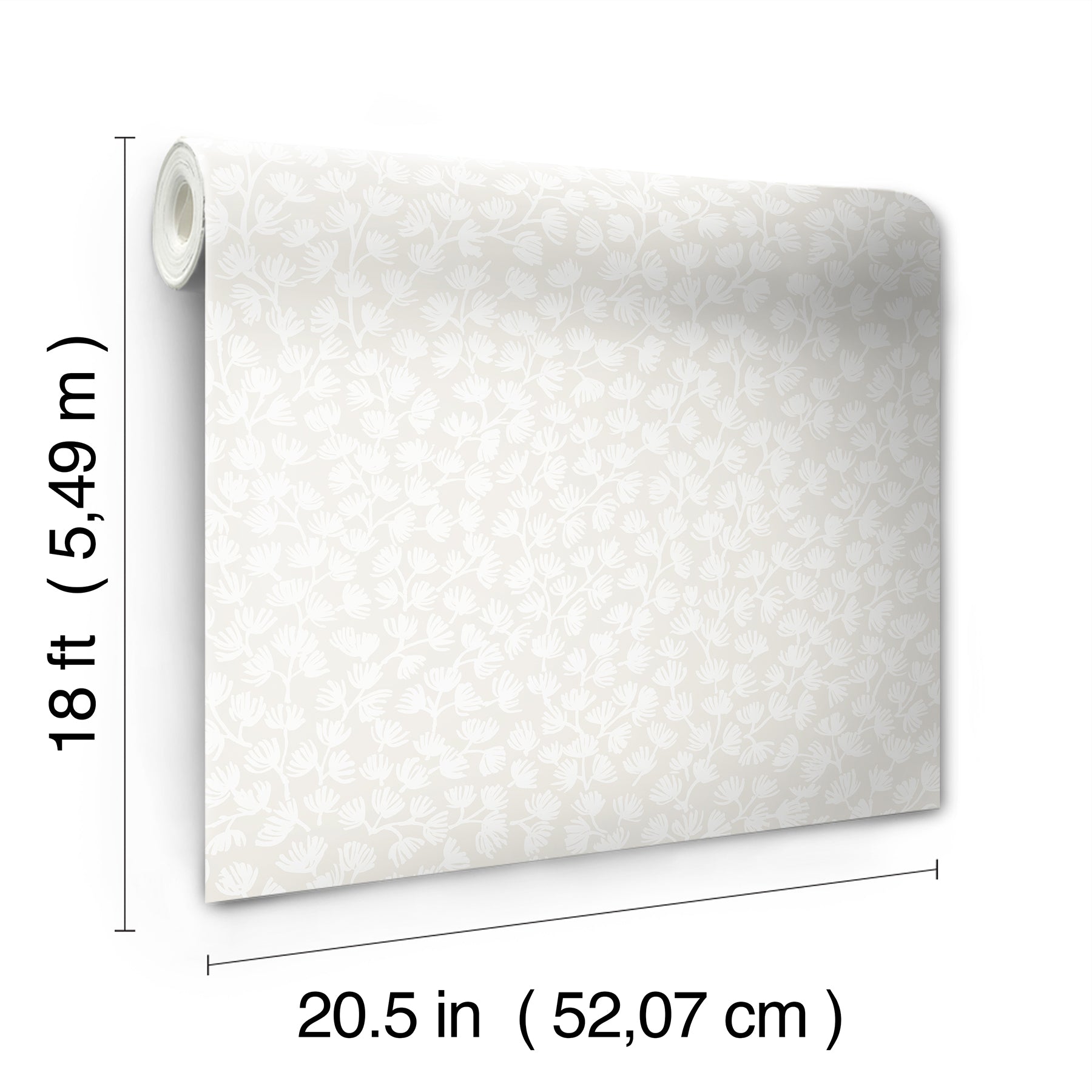 Sea Fern P&S Wallpaper - dimensions