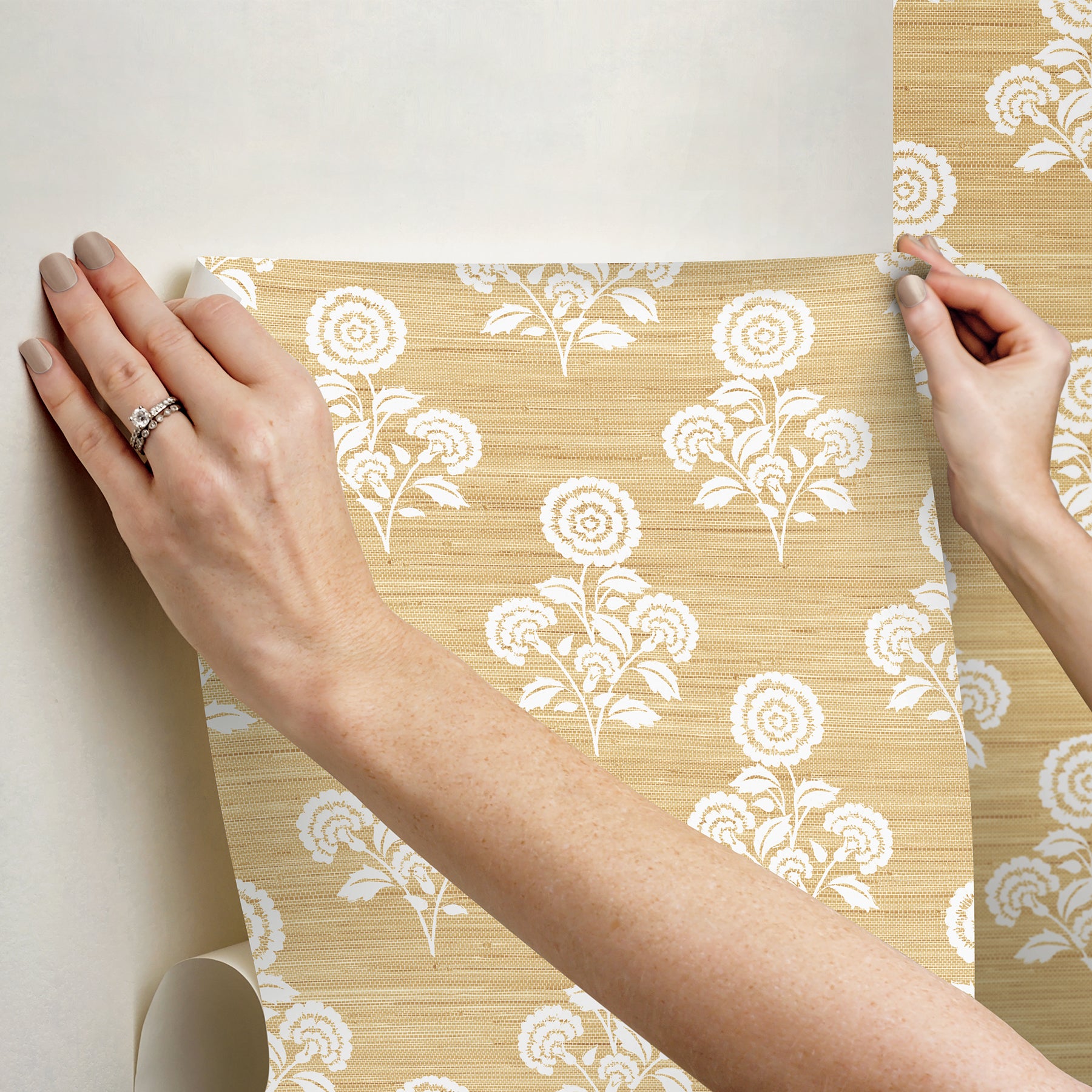 Flourish Block Print P&S Wallpaper - how to stick