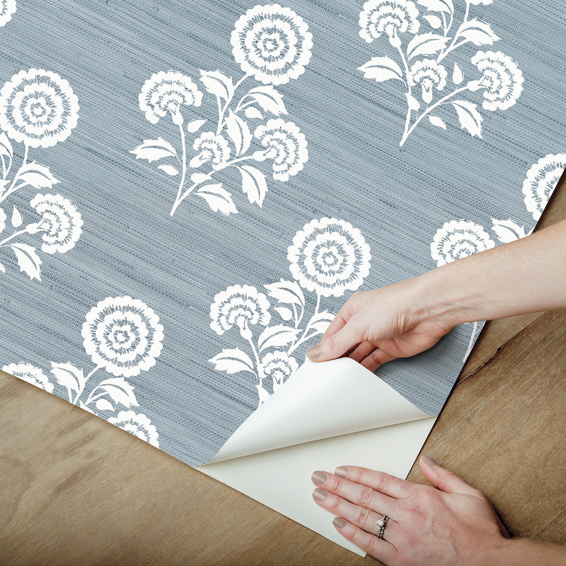 Flourish Block Print P&S Wallpaper - how to peel