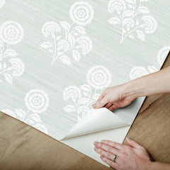 Flourish Block Print P&S Wallpaper - how to peel