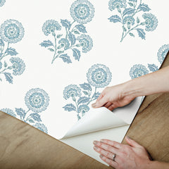 Flourish Block Print P&S Wallpaper - how to peel