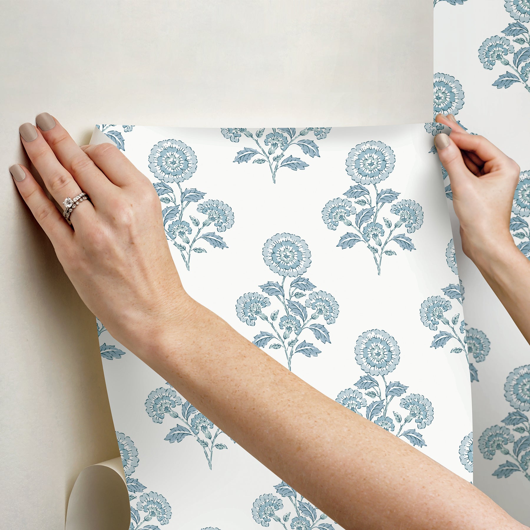 Flourish Block Print P&S Wallpaper - how to stick