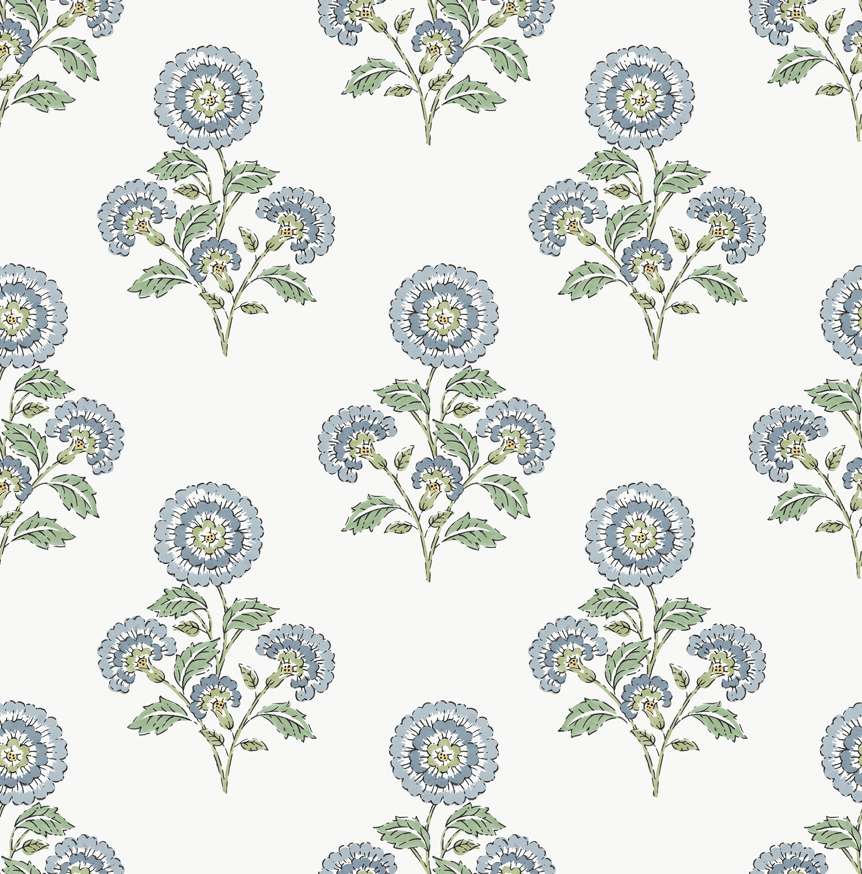 Flourish Block Print P&S Wallpaper by WallPops
