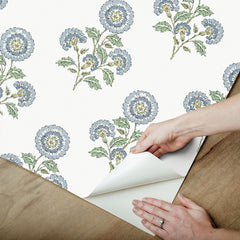 Flourish Block Print P&S Wallpaper - how to peel