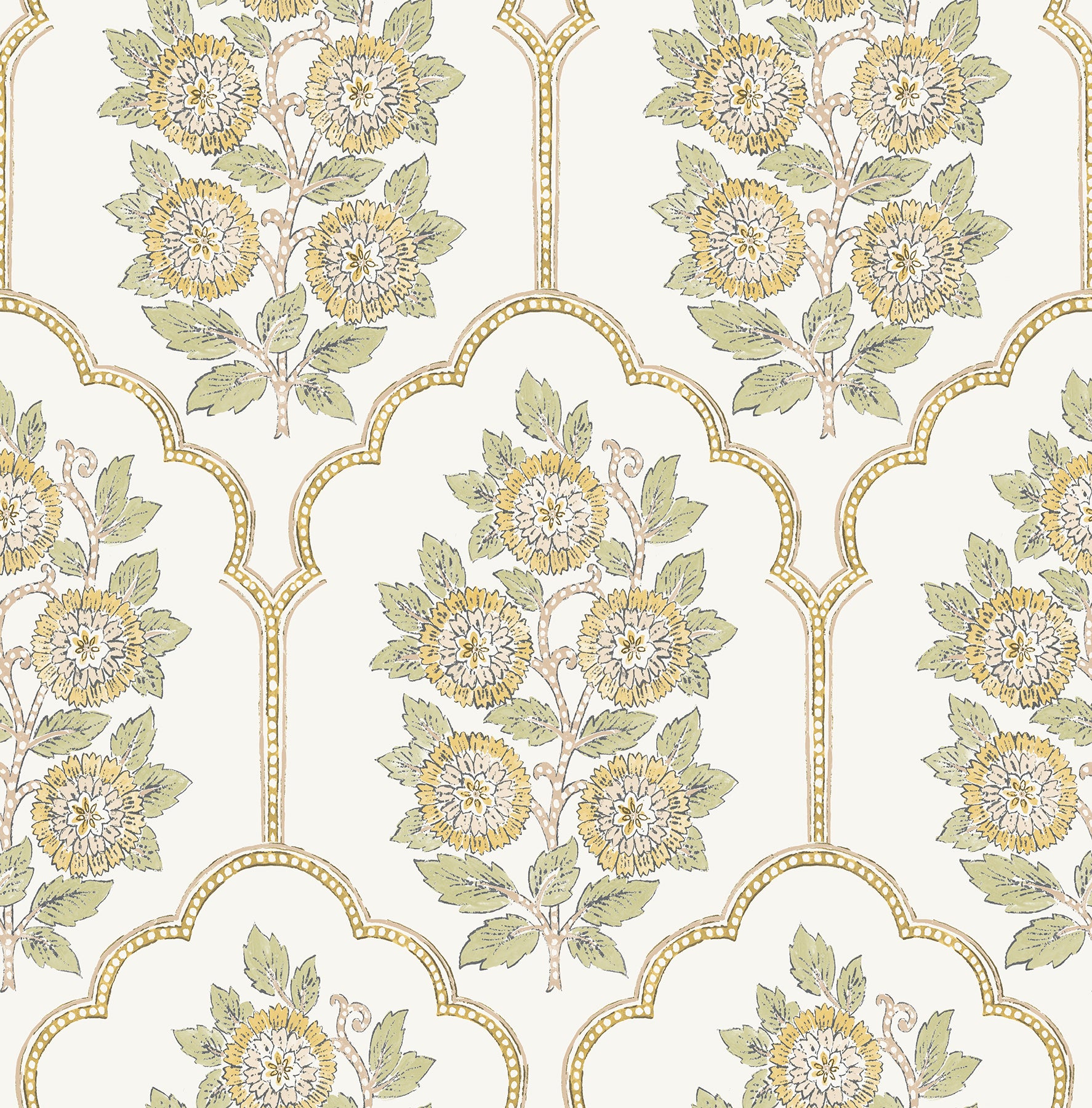 Floral Bazaar peel and stick wallpaper by WallPops