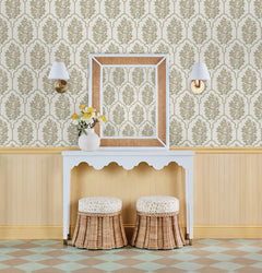 Floral Bazaar peel and stick wallpaper in a room setting