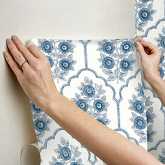 Floral Bazaar peel and stick wallpaper - how to stick