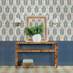 Floral Bazaar peel and stick wallpaper in a room setting
