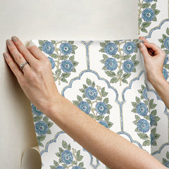 Floral Bazaar peel and stick wallpaper - how to stick