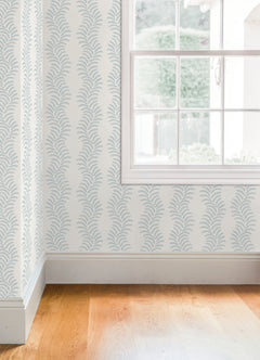 Lady Fern Peel and stick wallpaper in a room setting
