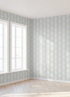 Lady Fern Peel and stick wallpaper in a room setting