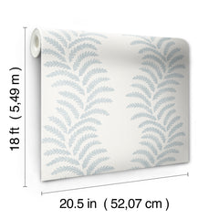 Lady Fern Peel and stick wallpaper - dimensions