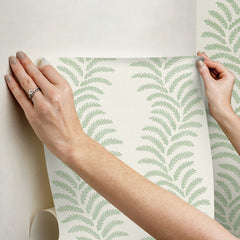 Lady Fern Peel and stick wallpaper - how to stick