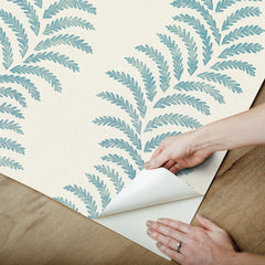 Lady Fern Peel and stick wallpaper - how to peel
