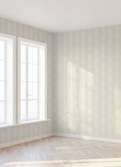 Lady Fern Peel and stick wallpaper in a room setting
