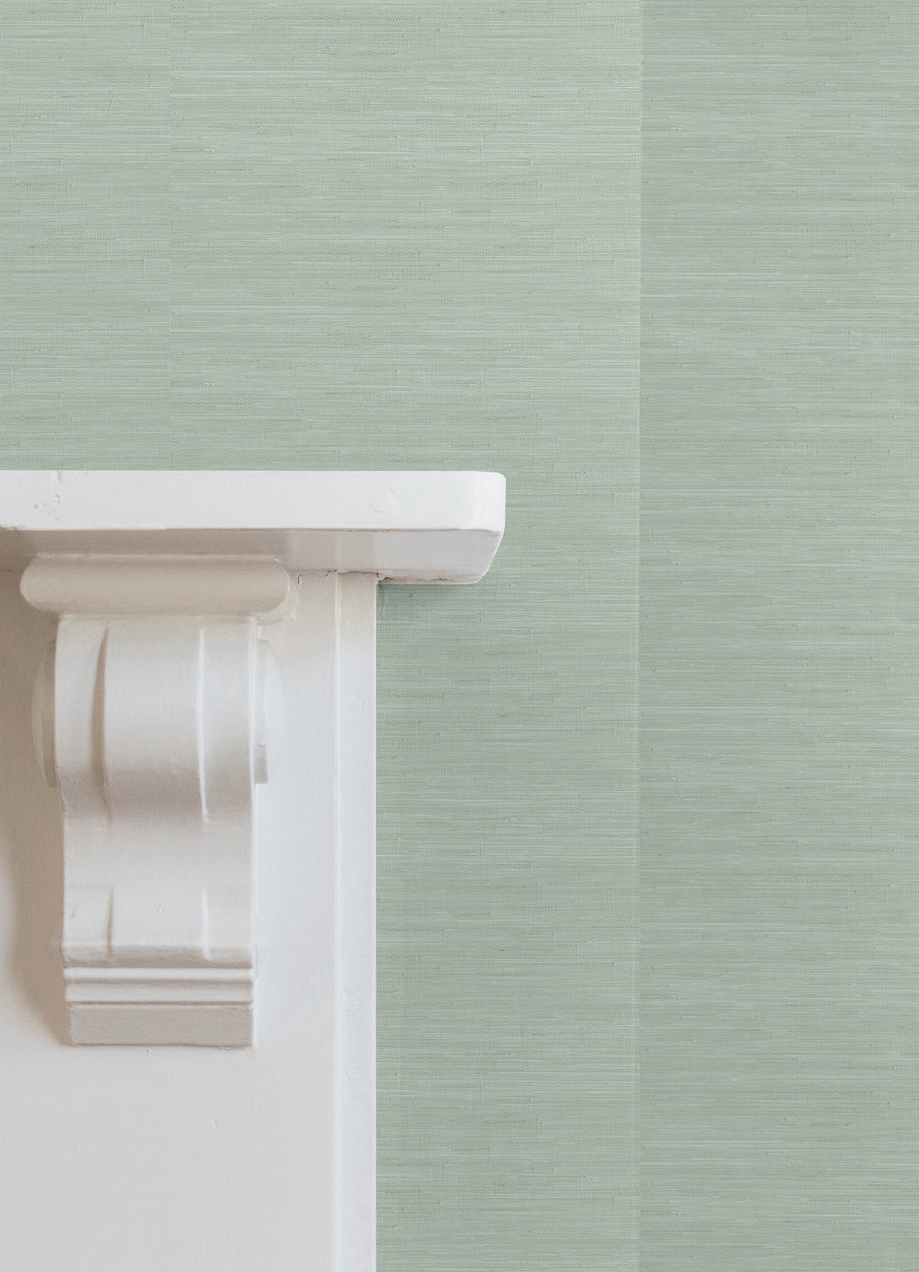 Classic Faux Grasscloth Peel and stick wallpaper in a room setting