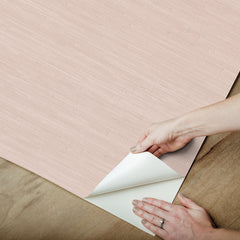 Classic Faux Grasscloth Peel and stick wallpaper - how to peel
