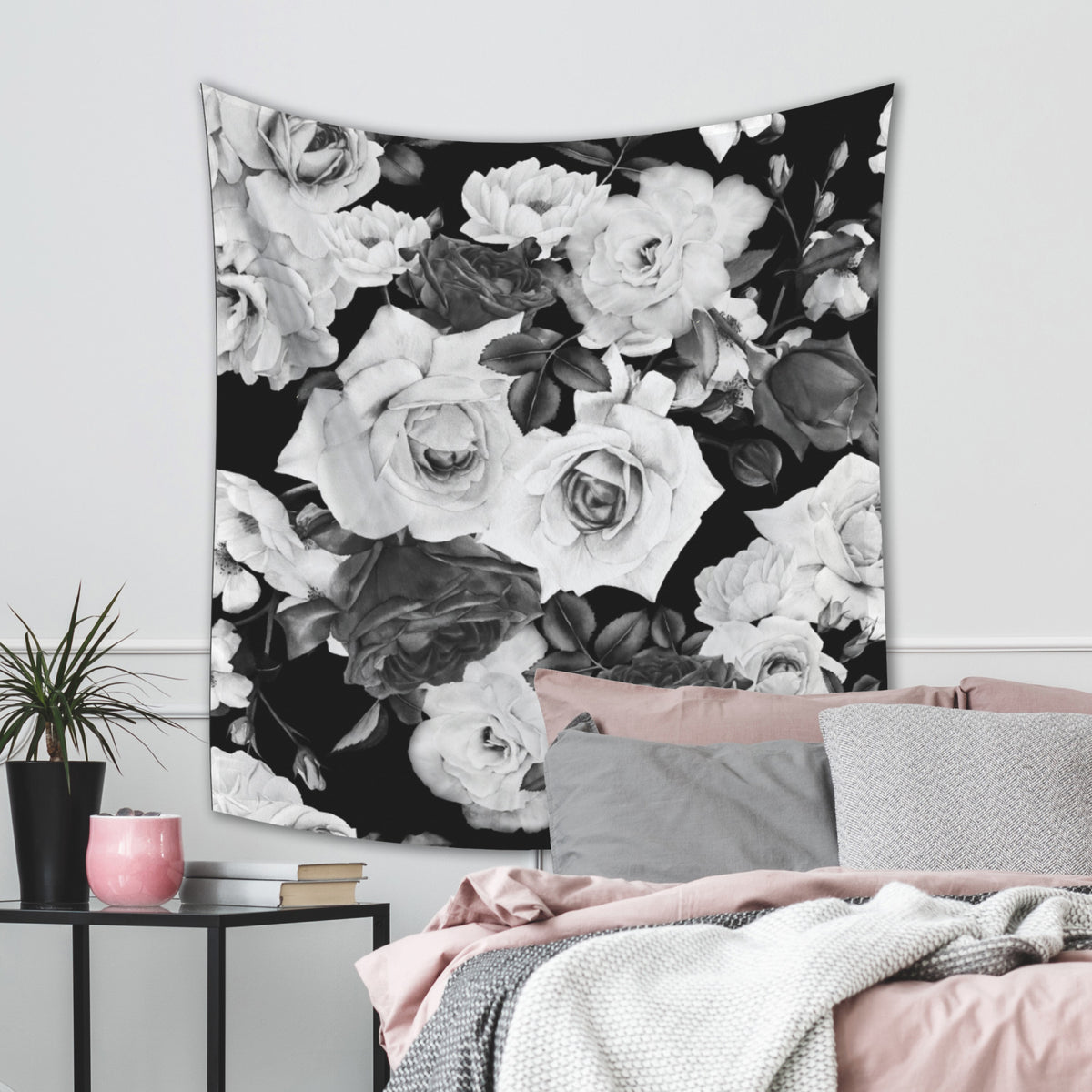 Floral Tapestries in a room setting