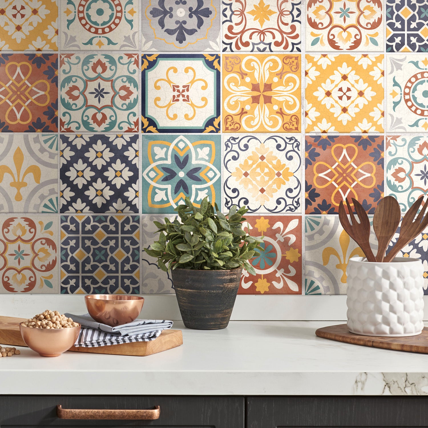 Spanish Terracotta Tile Tiles in a room setting