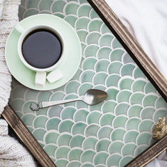 Scallop Tiles in a room setting