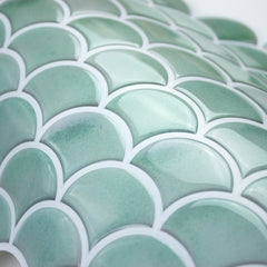 Scallop Tiles pattern close-up