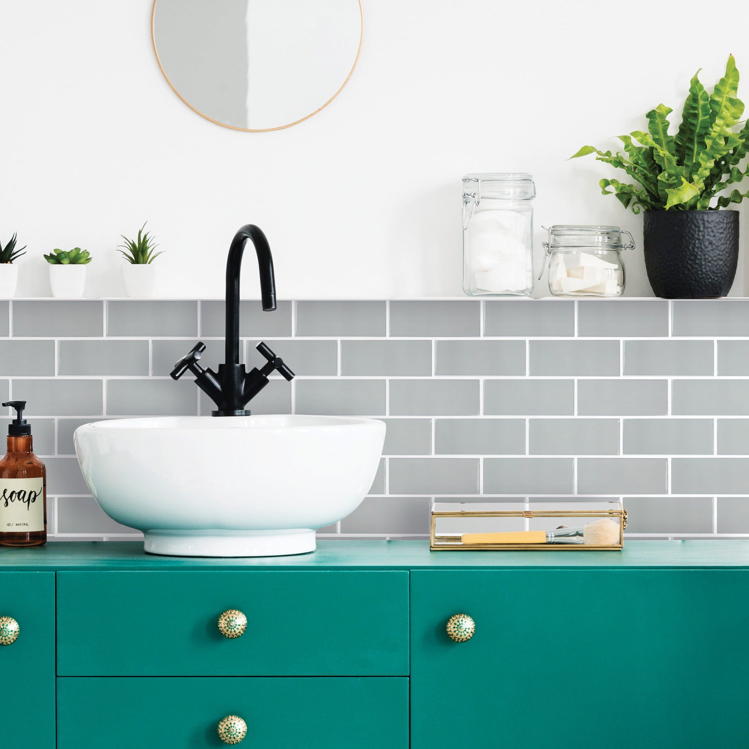 Subway Tiles in a room setting