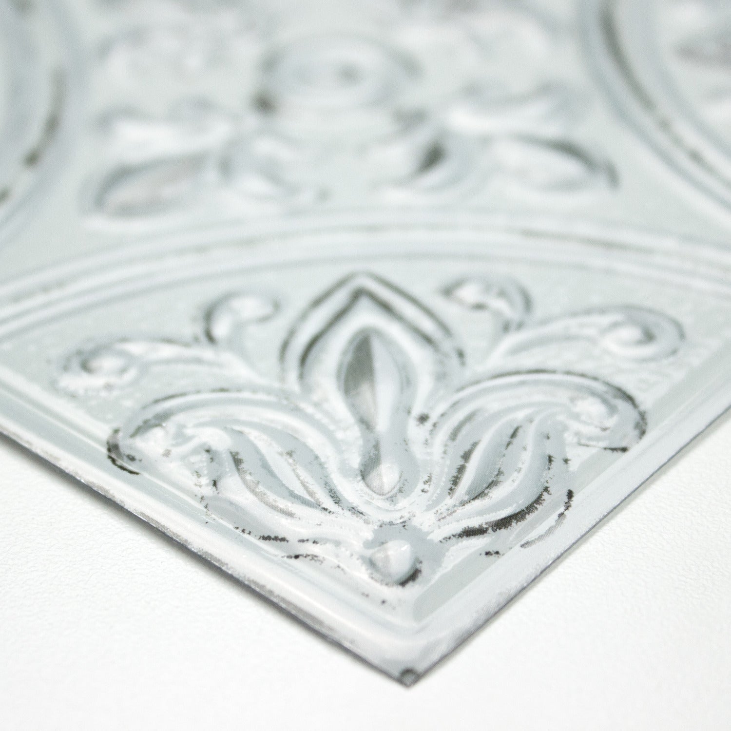 Tin Tile Backsplash Tiles pattern close-up