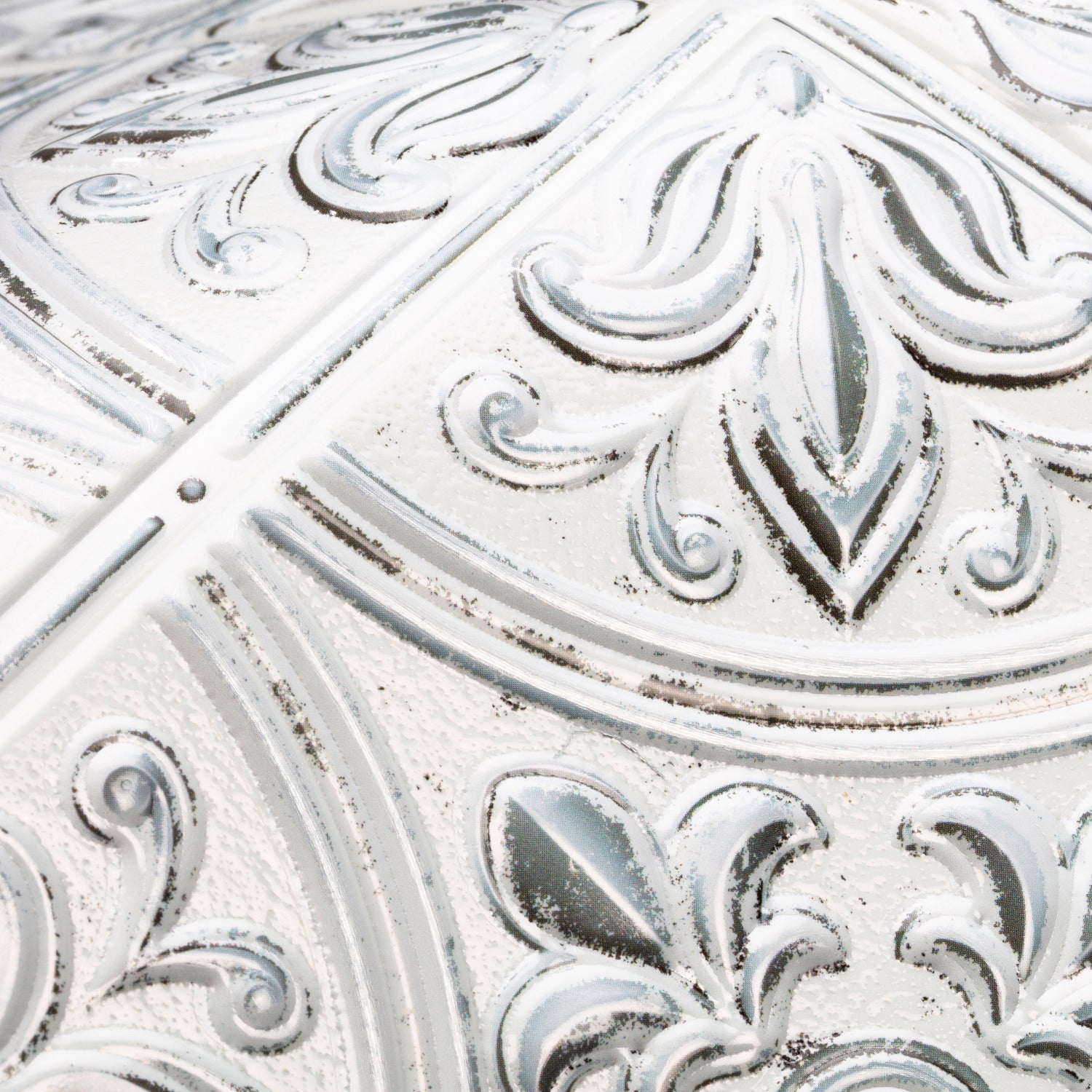 Tin Tile Backsplash Tiles pattern close-up