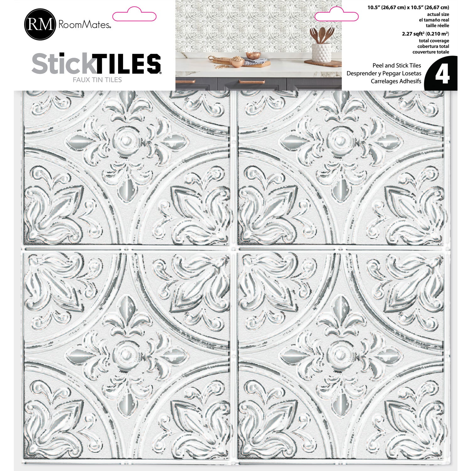 Tin Tile Backsplash Tiles - packaging