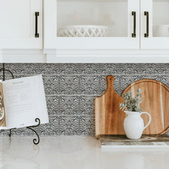 Tin Tile Backsplash Tiles in a room setting