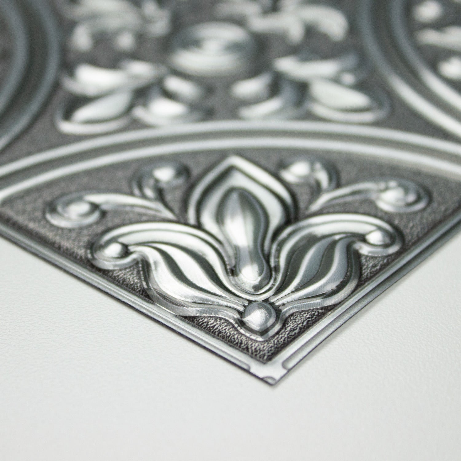 Tin Tile Backsplash Tiles pattern close-up