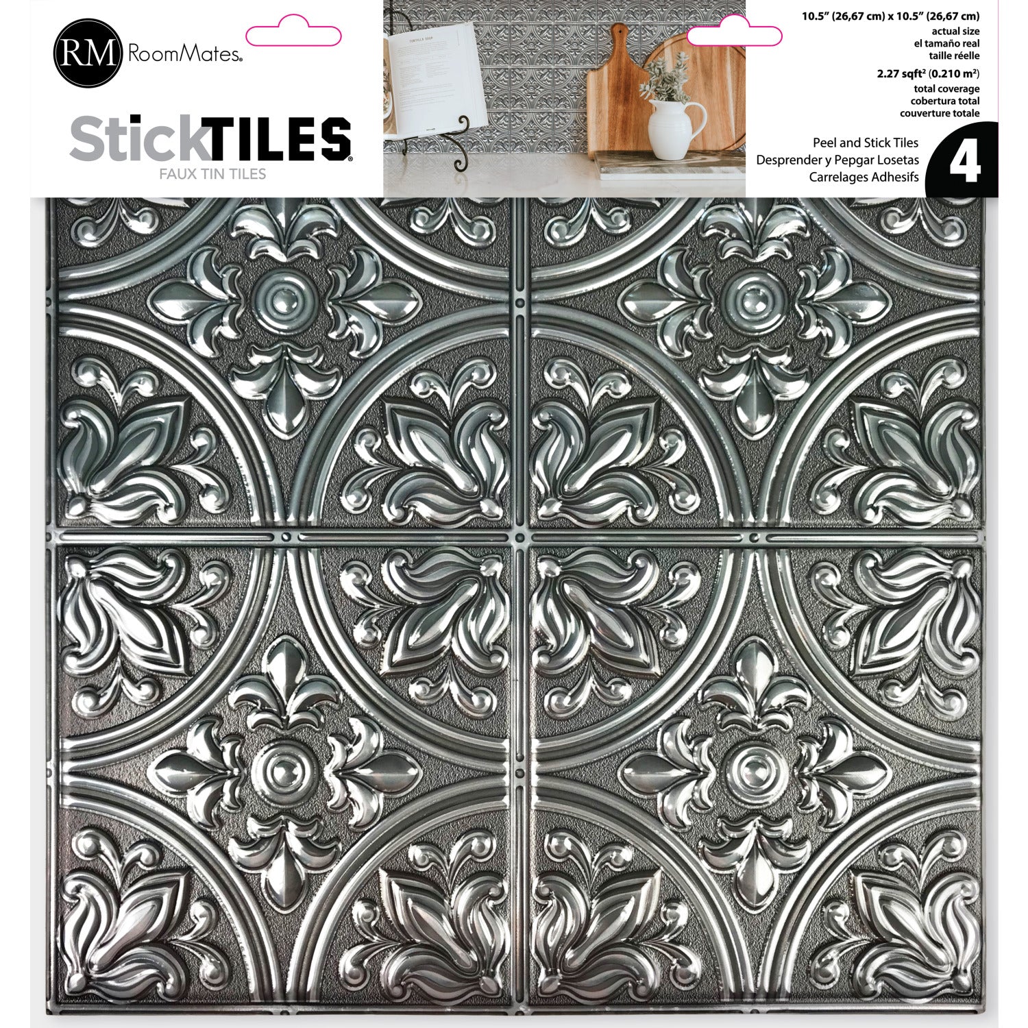 Tin Tile Backsplash Tiles - packaging