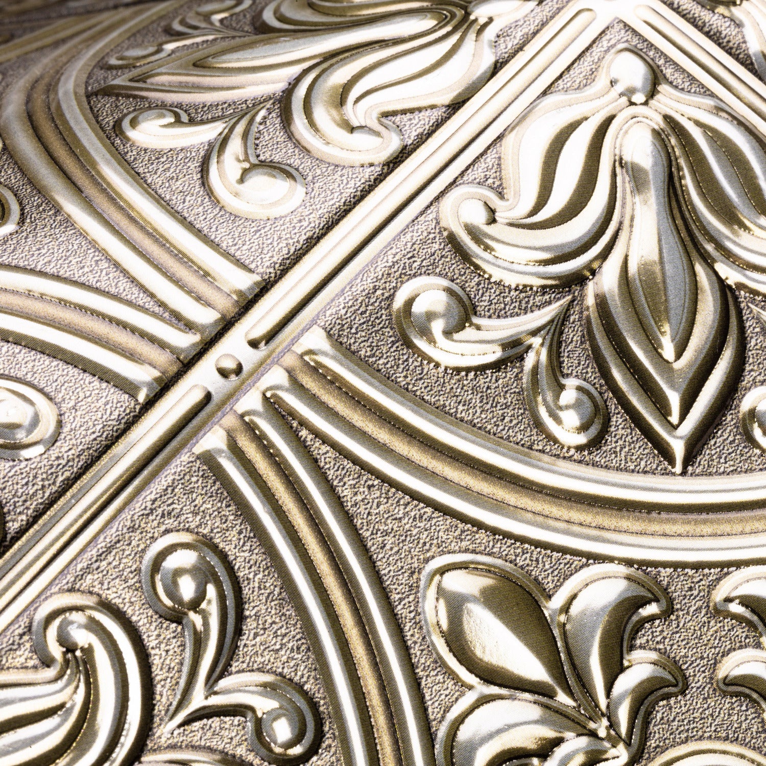 Tin Tile Backsplash Tiles pattern close-up