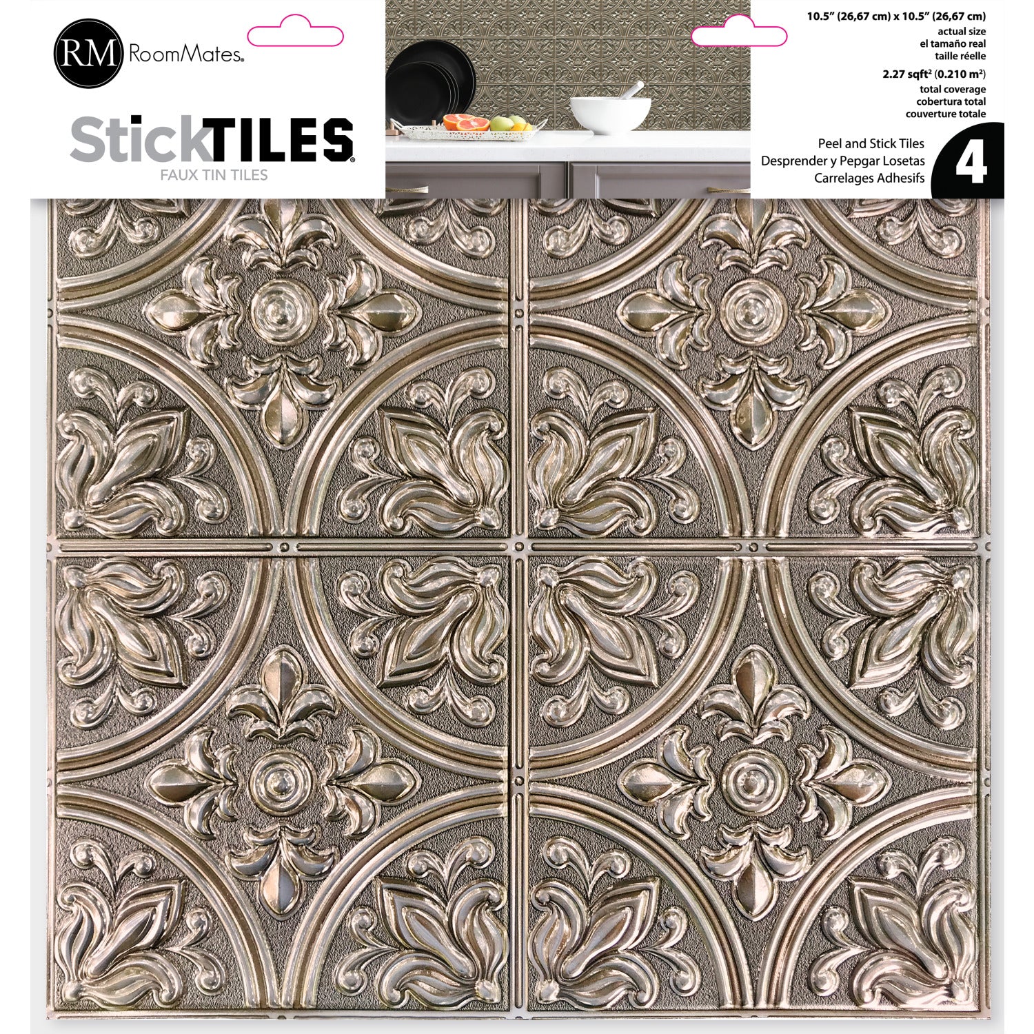 Tin Tile Backsplash Tiles - packaging