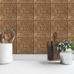 Tin Tile Tiles in a room setting