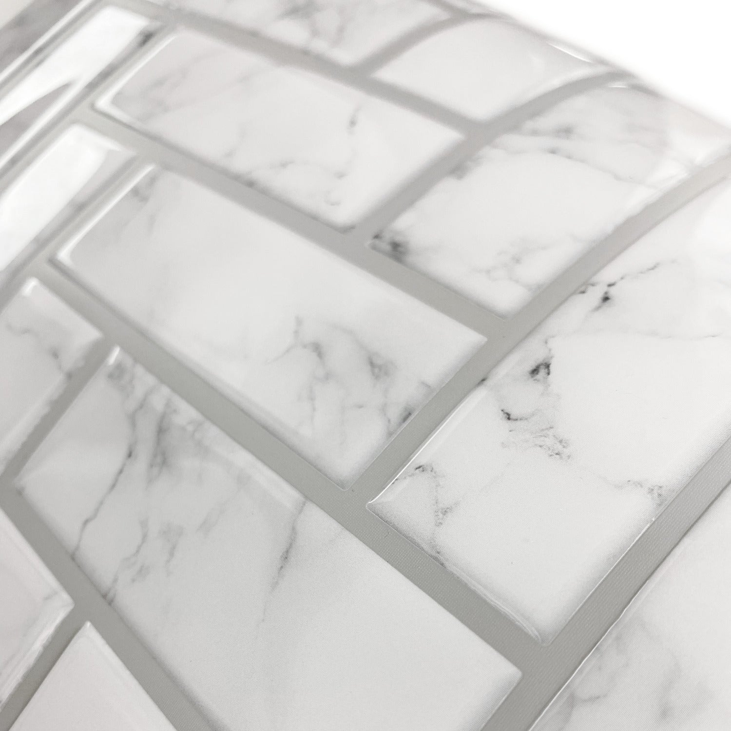 Marble Herringbone Tiles pattern close-up