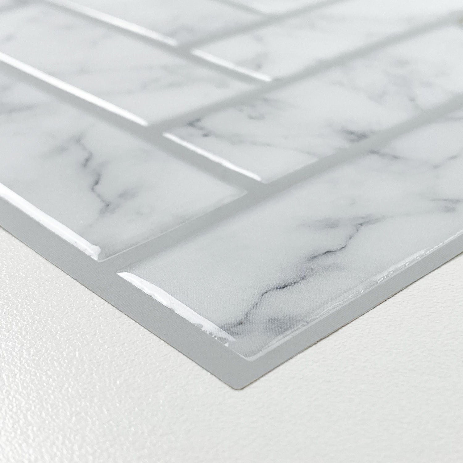 Marble Herringbone Tiles pattern close-up