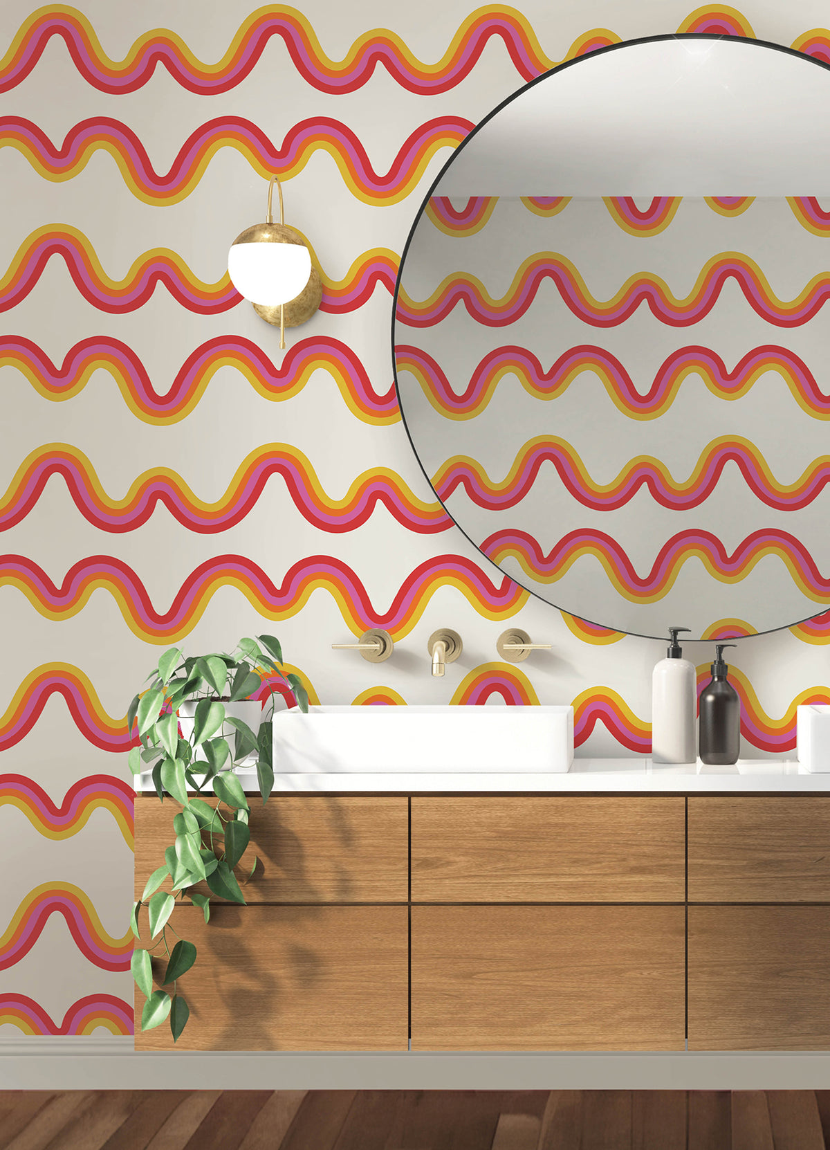 Beverly Slopes P&S Wallpaper in a room setting